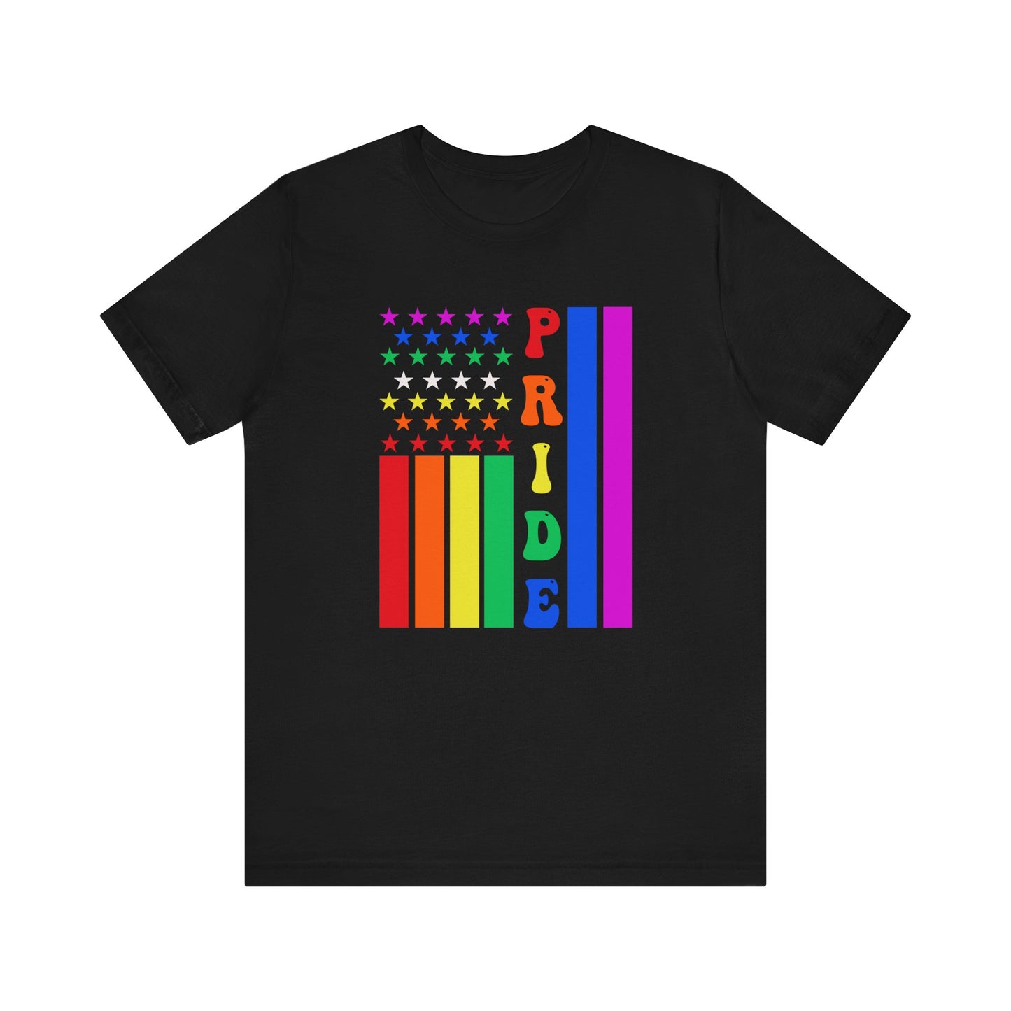 Pride Flag LGBT PRIDE Unisex Jersey Short Sleeve Tee LGBTQ Rainbow Pride