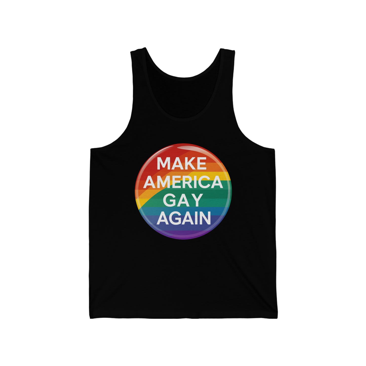 MAGA Make America Gay Again LGBTQ Pride Unisex Jersey Tank