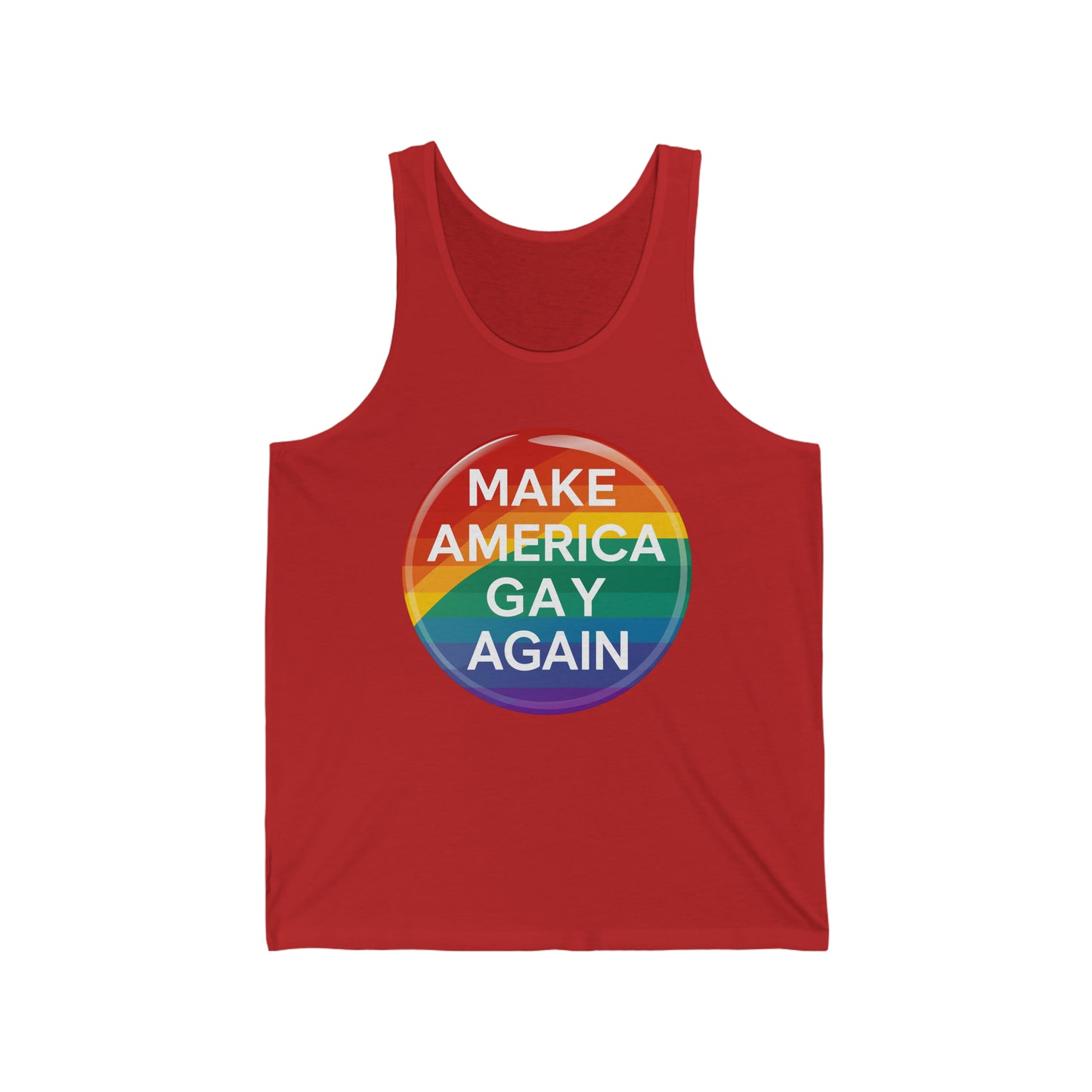 MAGA Make America Gay Again LGBTQ Pride Unisex Jersey Tank