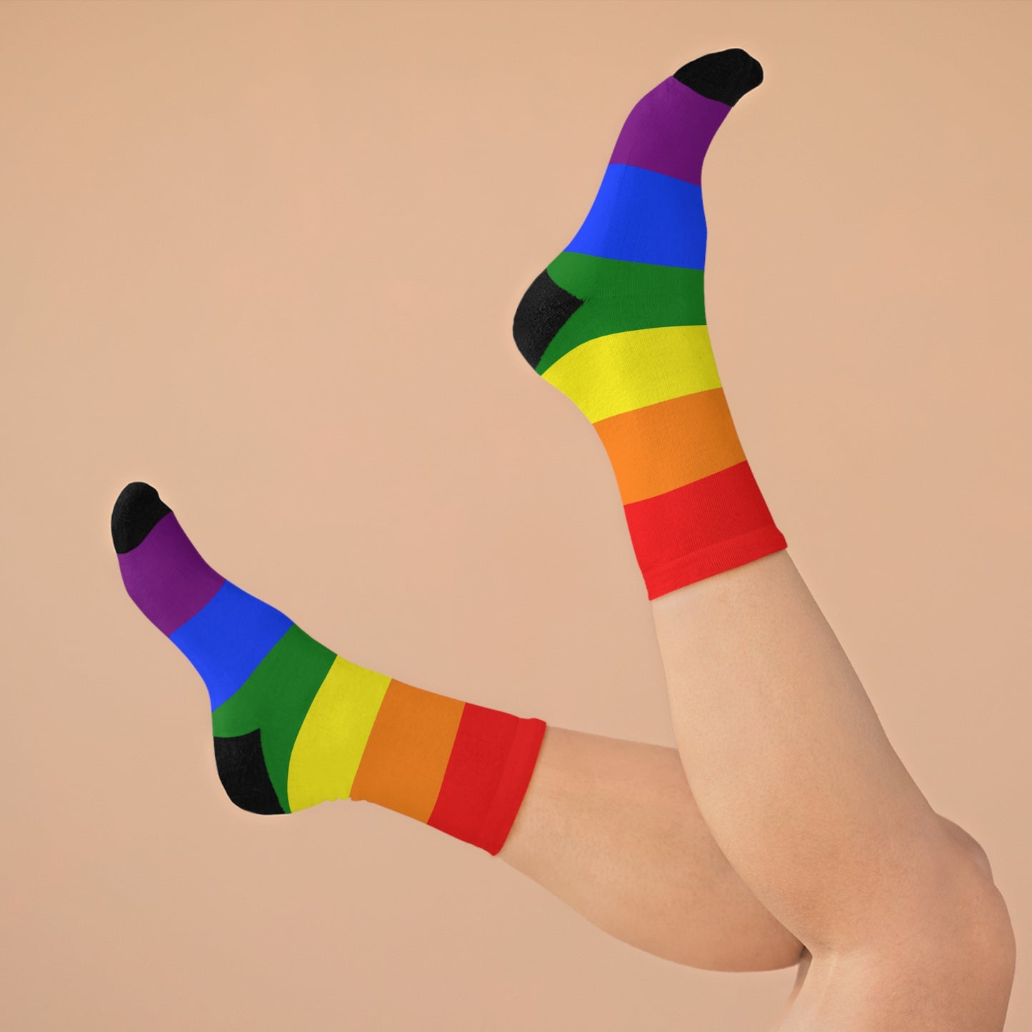 LGBTQ Rainbow Pride Recycled Poly Socks