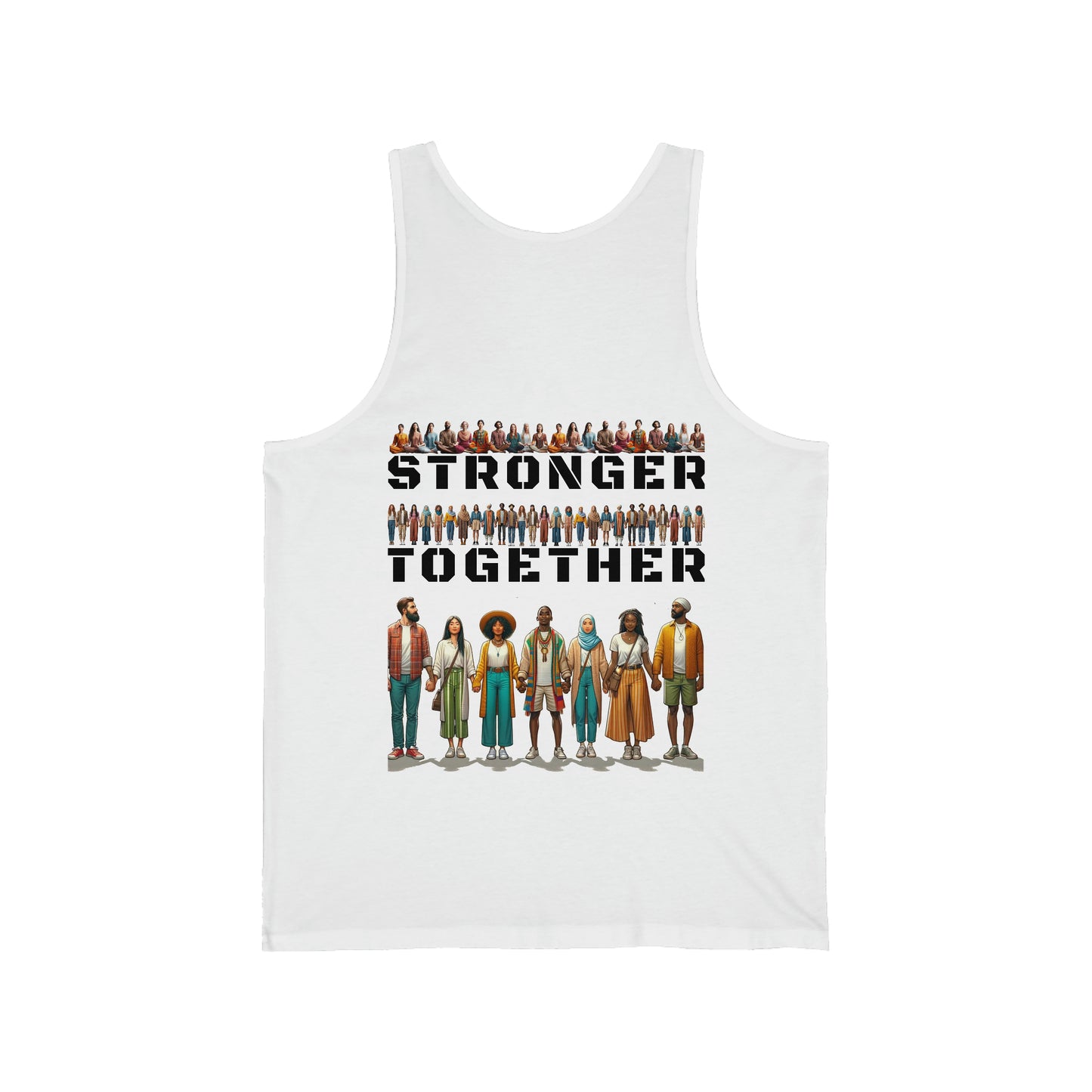 Stronger Together LGBT Pride Rainbow Equality LGBTQ Pride Unisex Jersey Tank