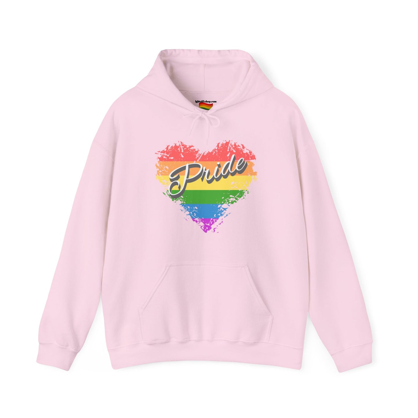 Rainbow Heart LGBT Pride Heavy Blend™ Hooded Sweatshirt LGBTQ PRIDE