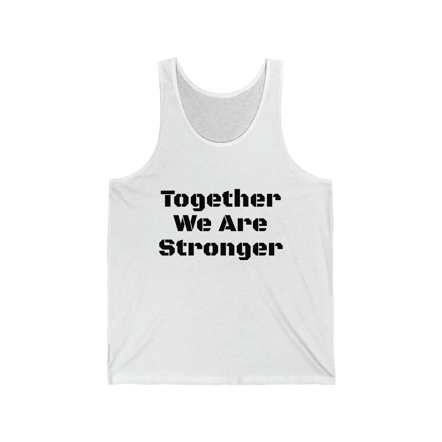 Stronger Together LGBT Pride Rainbow Equality LGBTQ Pride Unisex Jersey Tank