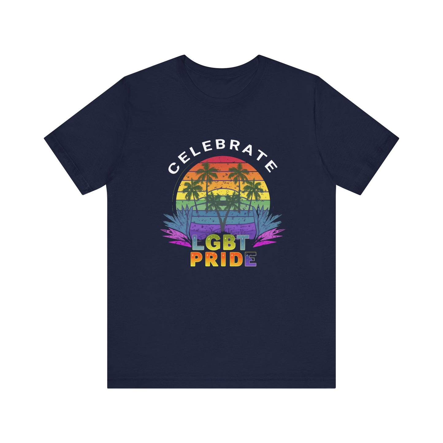 Celebrate LGBT PRIDE Unisex Jersey Short Sleeve Tee