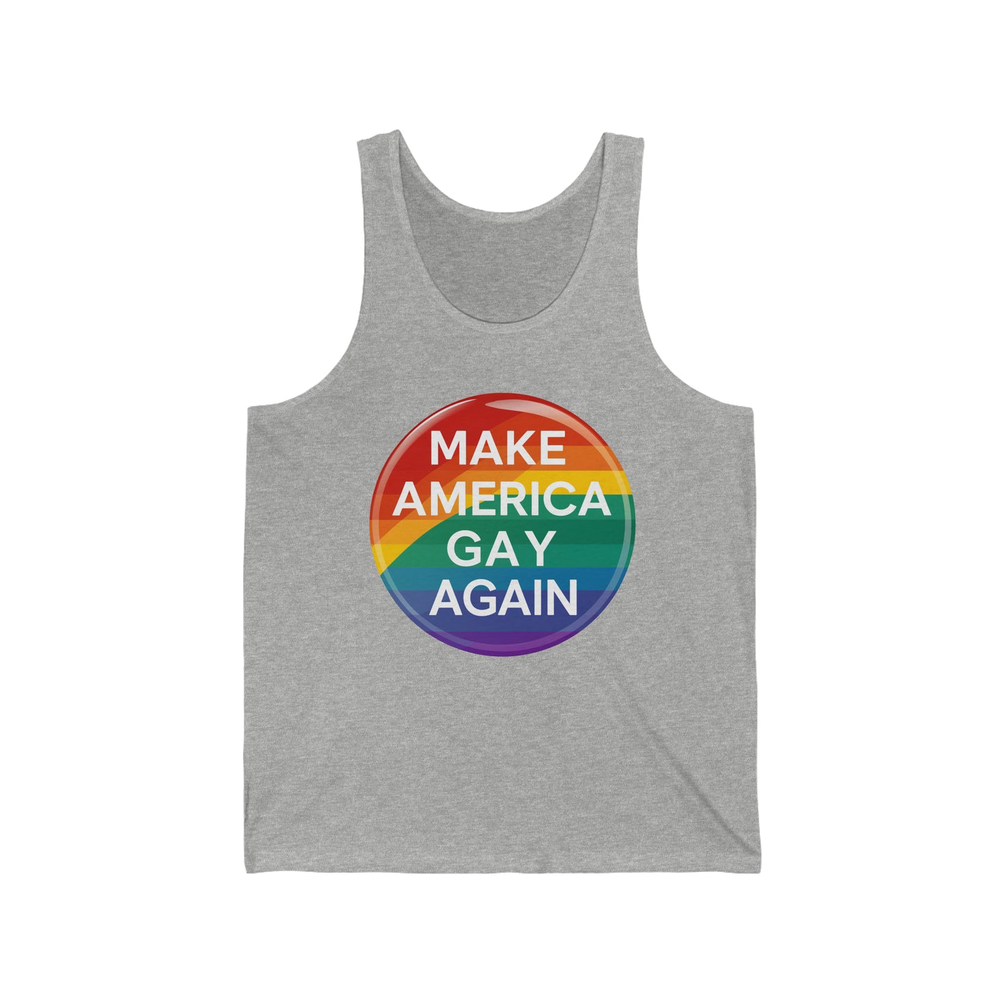 MAGA Make America Gay Again LGBTQ Pride Unisex Jersey Tank