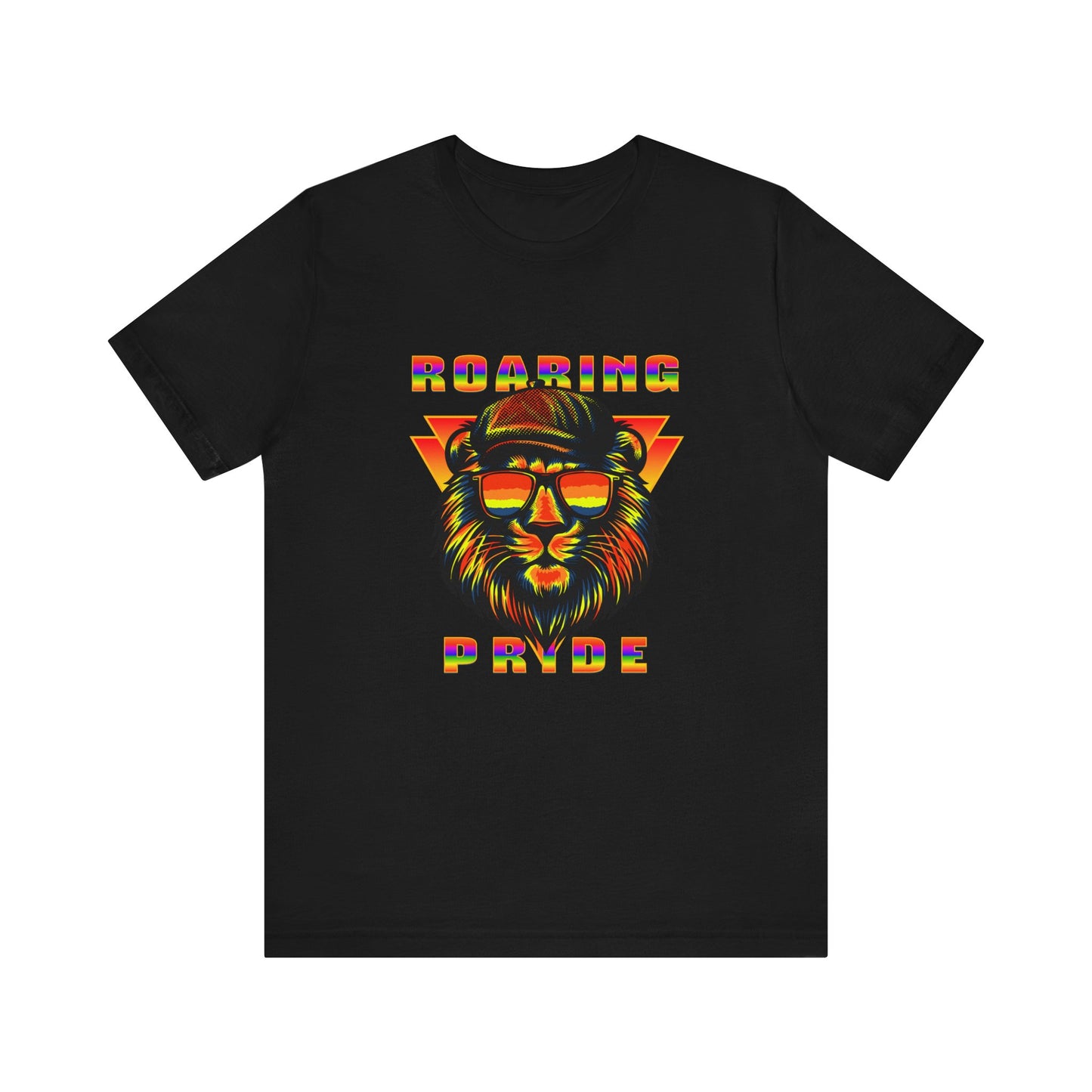 Roaring Pride Lion LGBT PRIDE Unisex Jersey Short Sleeve Tee