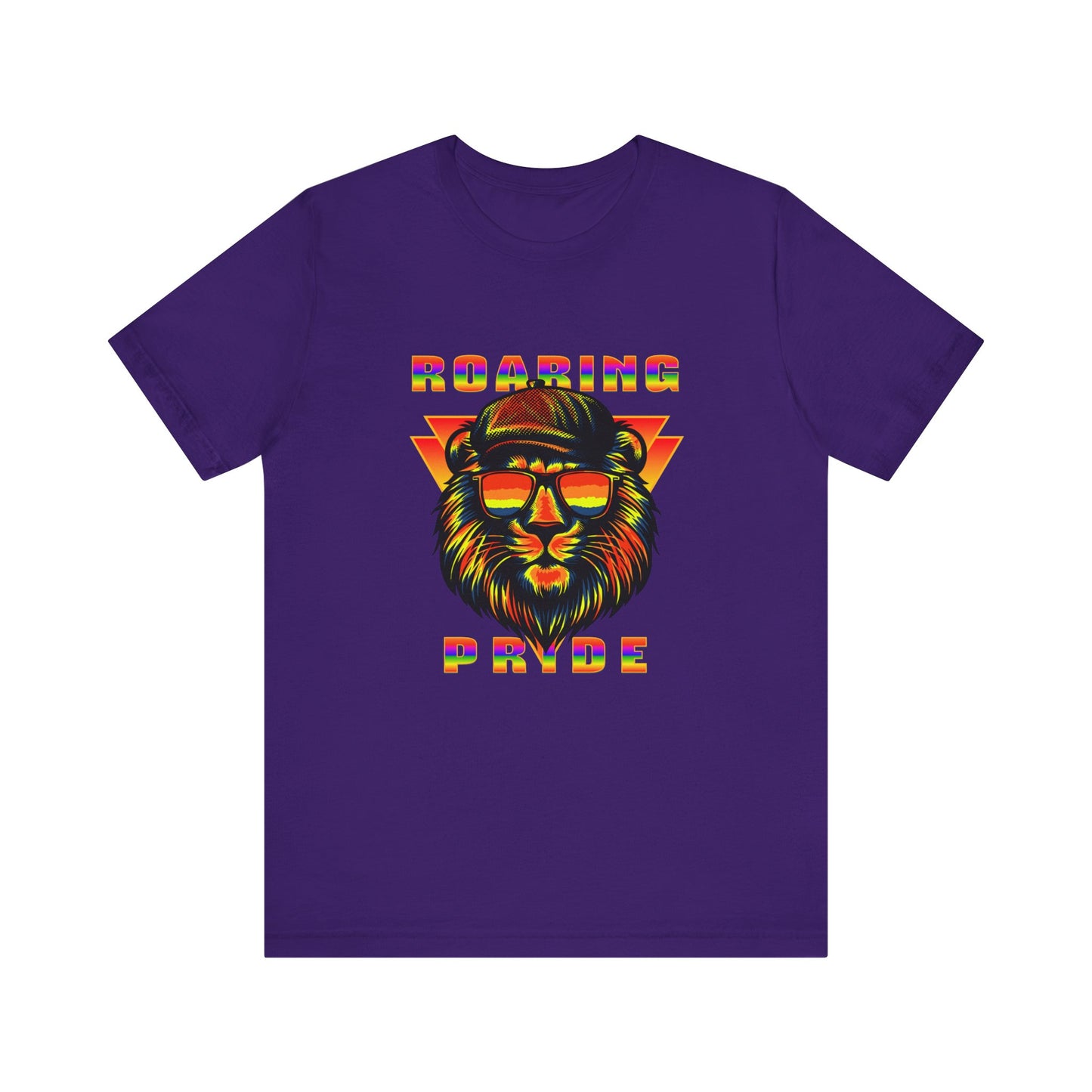 Roaring Pride Lion LGBT PRIDE Unisex Jersey Short Sleeve Tee