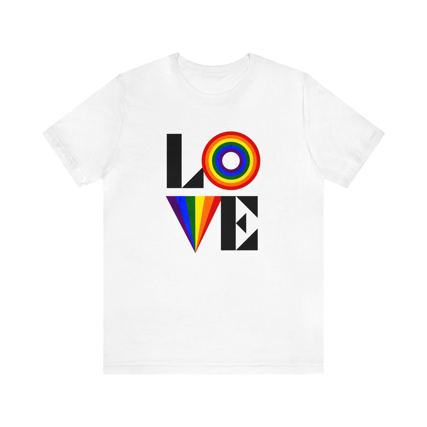 Love Rainbow Pride Unisex Jersey Short Sleeve Tee