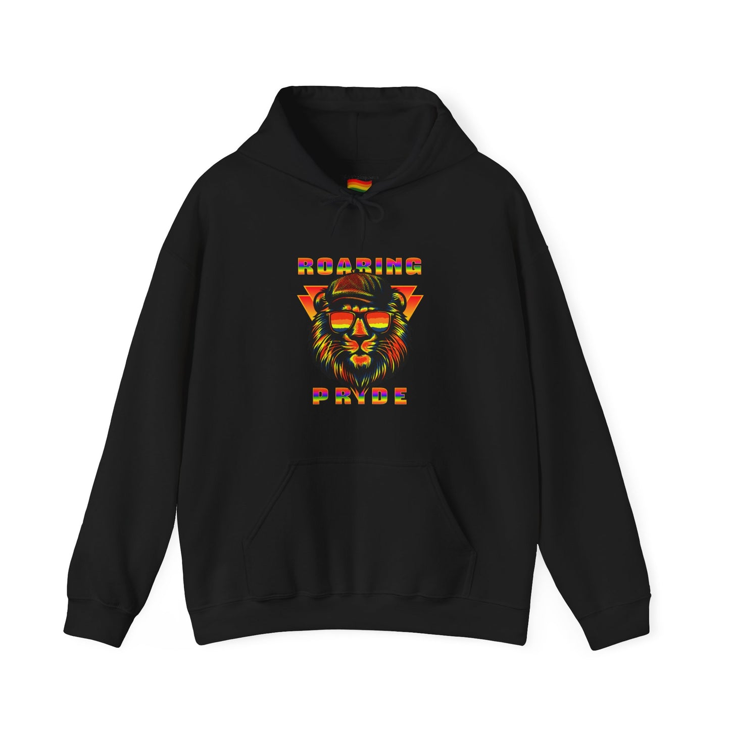 Roaring Pride Lion LGBT Rainbow Pride Hooded Sweatshirt LGBTQ PRIDE