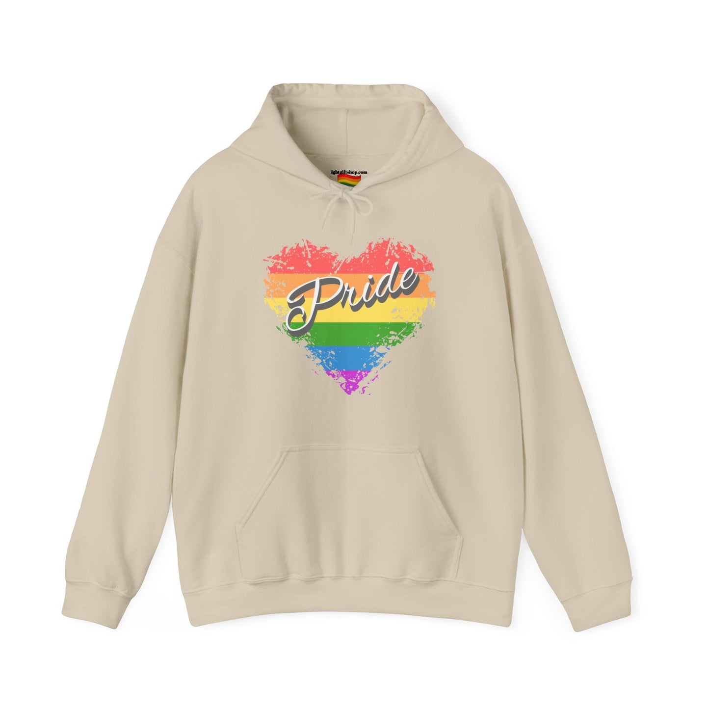 Rainbow Heart LGBT Pride Heavy Blend™ Hooded Sweatshirt LGBTQ PRIDE