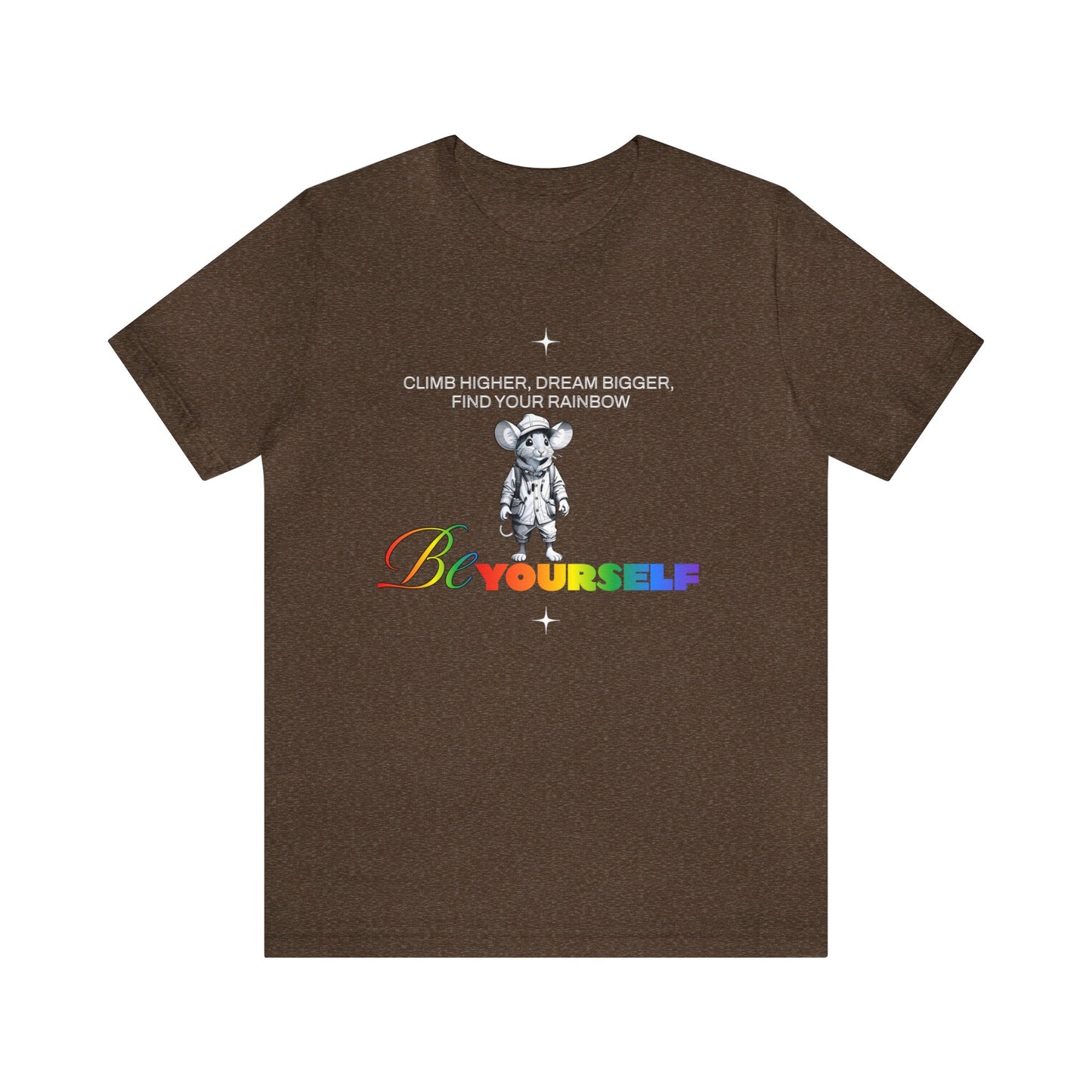 Be Yourself Find Your Rainbow Unisex Jersey Short Sleeve Tee