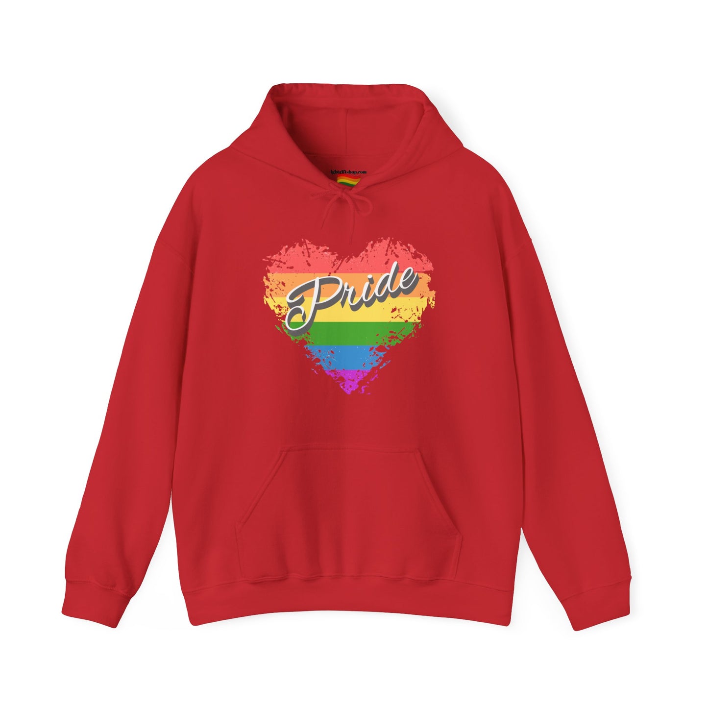 Rainbow Heart LGBT Pride Heavy Blend™ Hooded Sweatshirt LGBTQ PRIDE