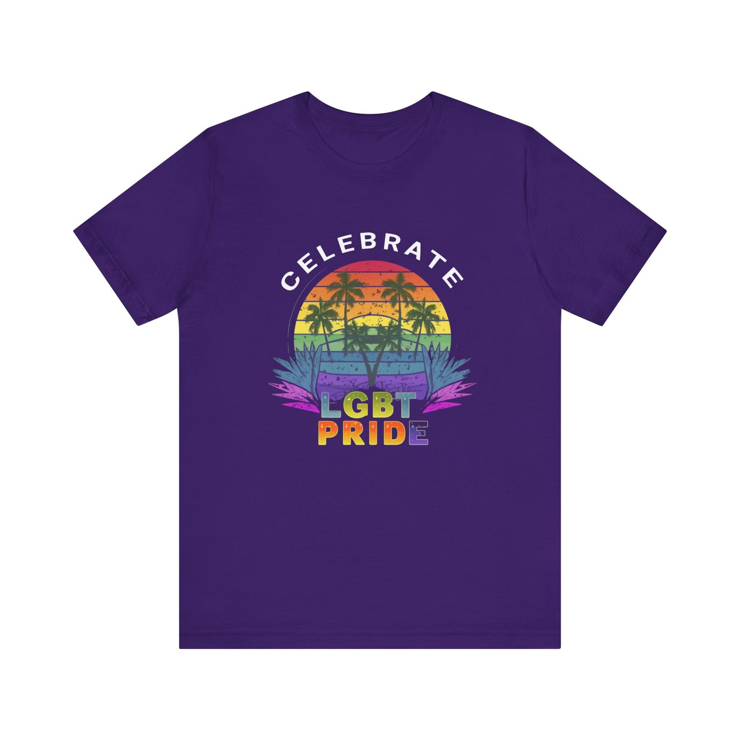 Celebrate LGBT PRIDE Unisex Jersey Short Sleeve Tee