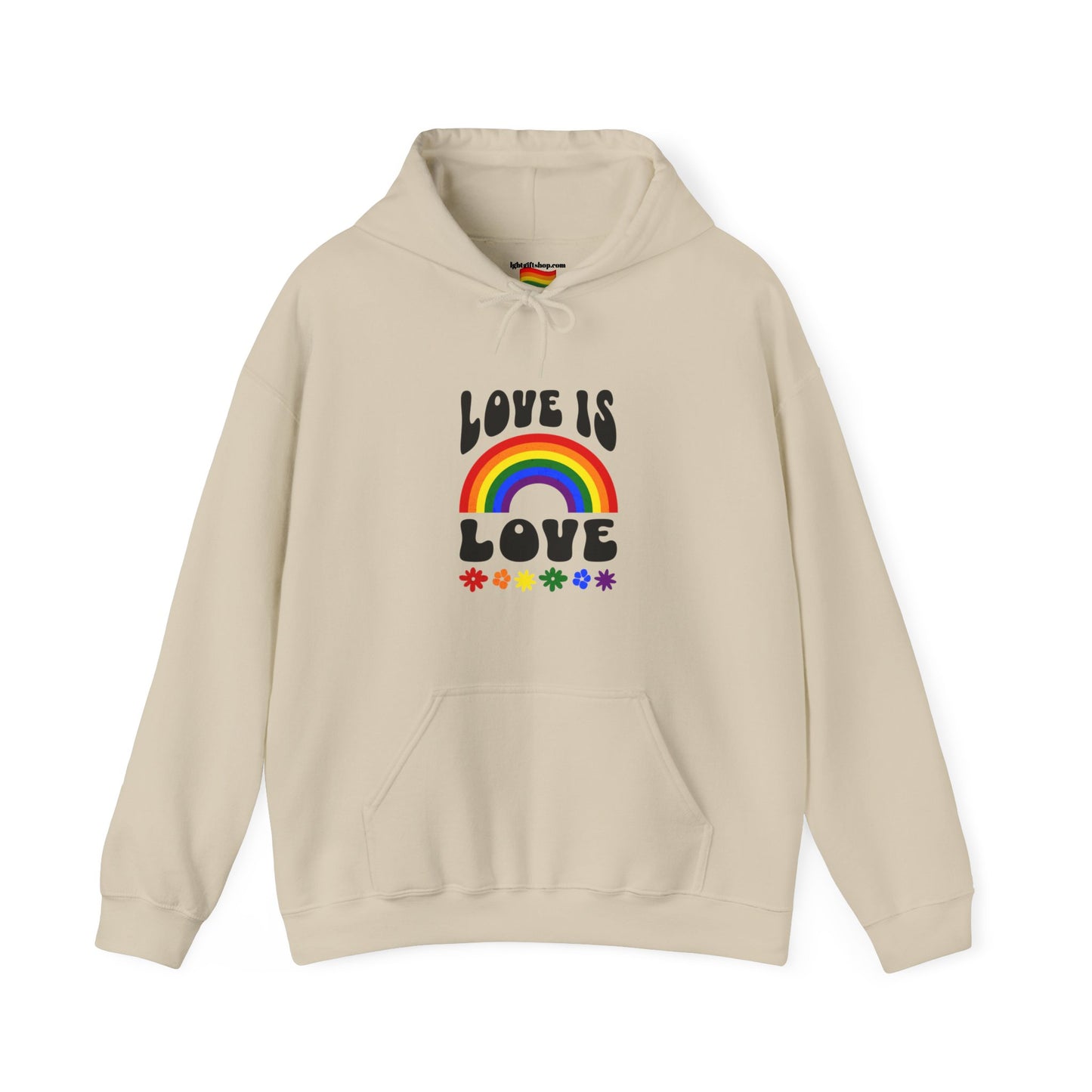 LGBT Pride Love is Love Hooded Sweatshirt LGBTQ PRIDE