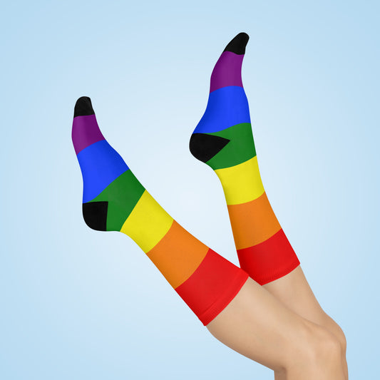 LGBT Pride Rainbow Cushioned Crew Socks