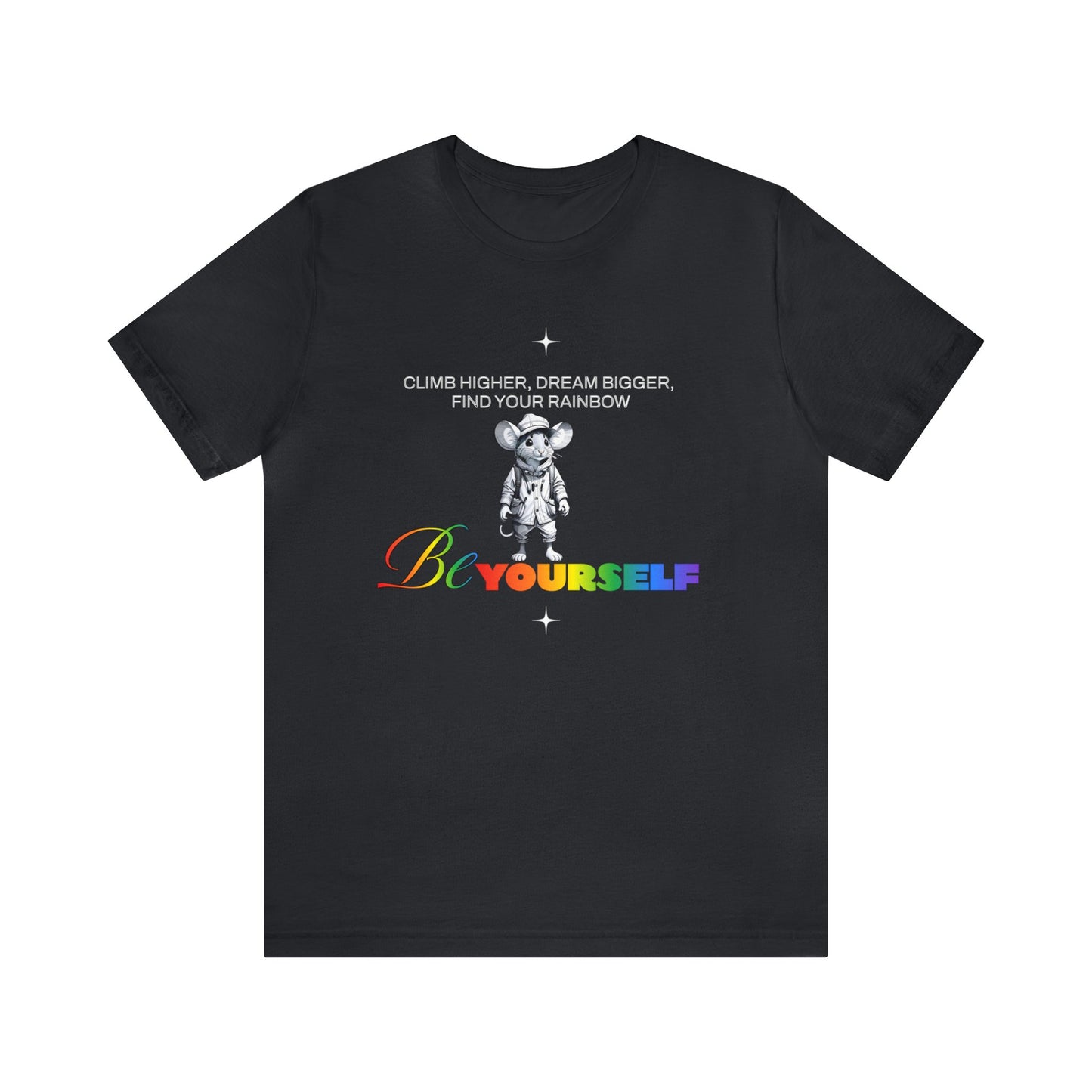 Be Yourself Find Your Rainbow Unisex Jersey Short Sleeve Tee