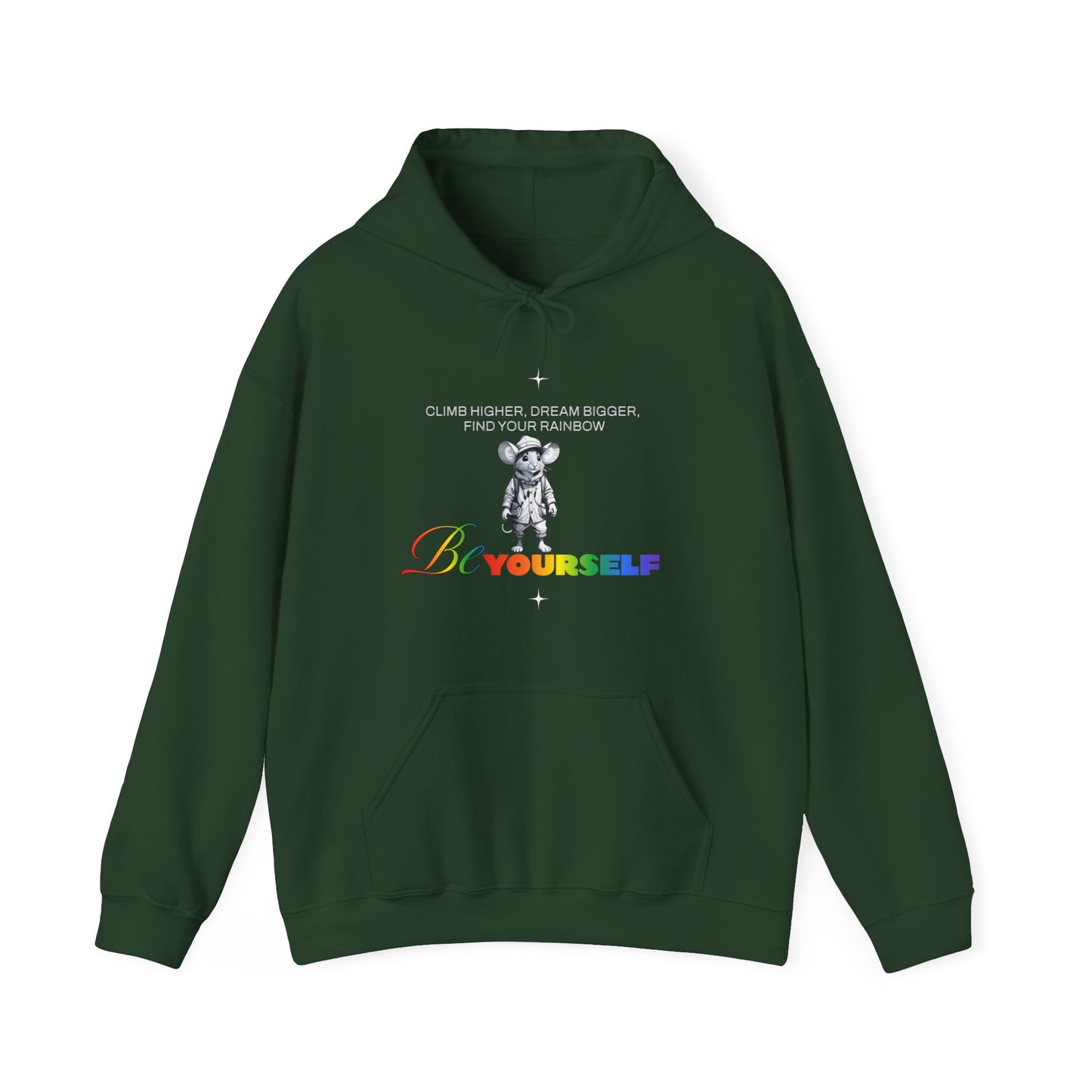 Be Yourself Find Your Rainbow Unisex Heavy Blend™ Hooded Sweatshirt