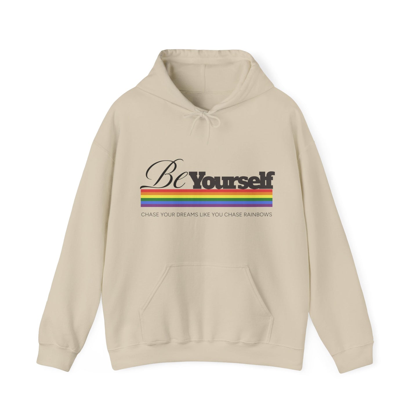 Be Yourself Find Your Rainbow Unisex Heavy Blend™ Hooded Sweatshirt