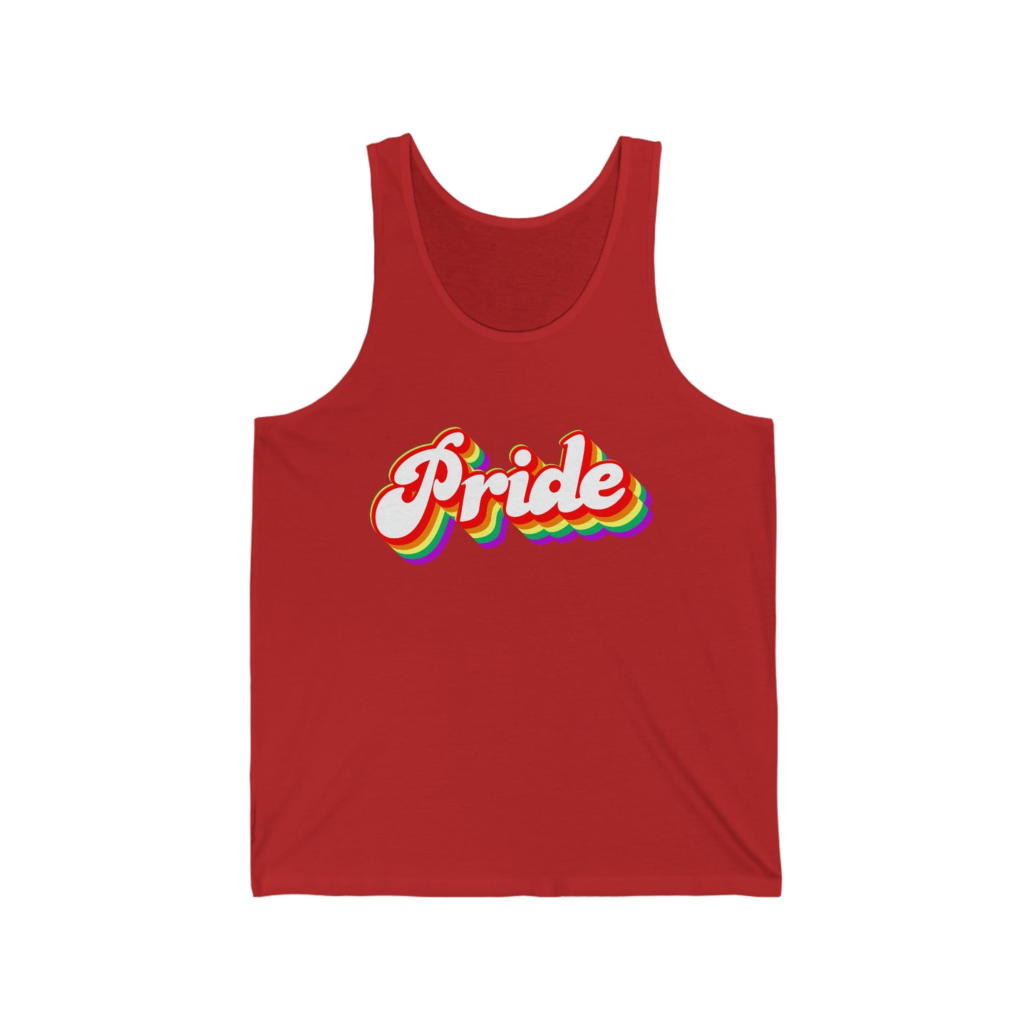 Retro Pride LGBT Pride Rainbow Equality LGBTQ Pride Unisex Jersey Tank