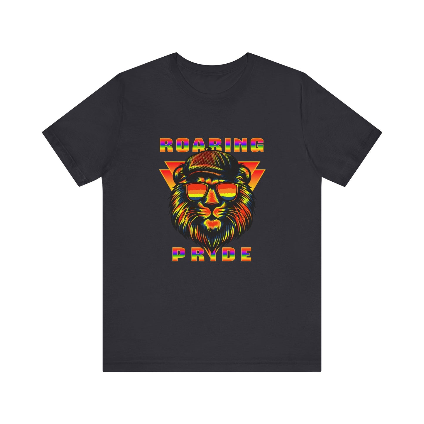 Roaring Pride Lion LGBT PRIDE Unisex Jersey Short Sleeve Tee