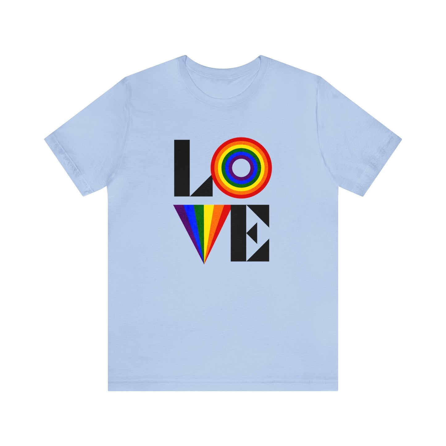 Love Rainbow Pride Unisex Jersey Short Sleeve Tee