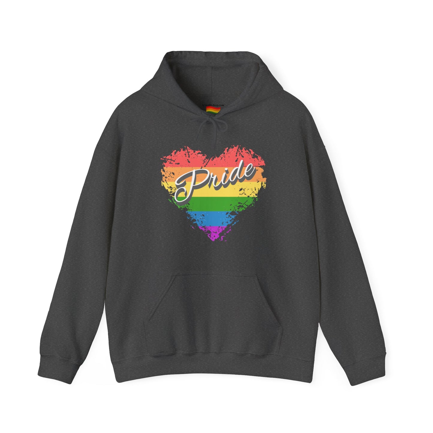 Rainbow Heart LGBT Pride Heavy Blend™ Hooded Sweatshirt LGBTQ PRIDE