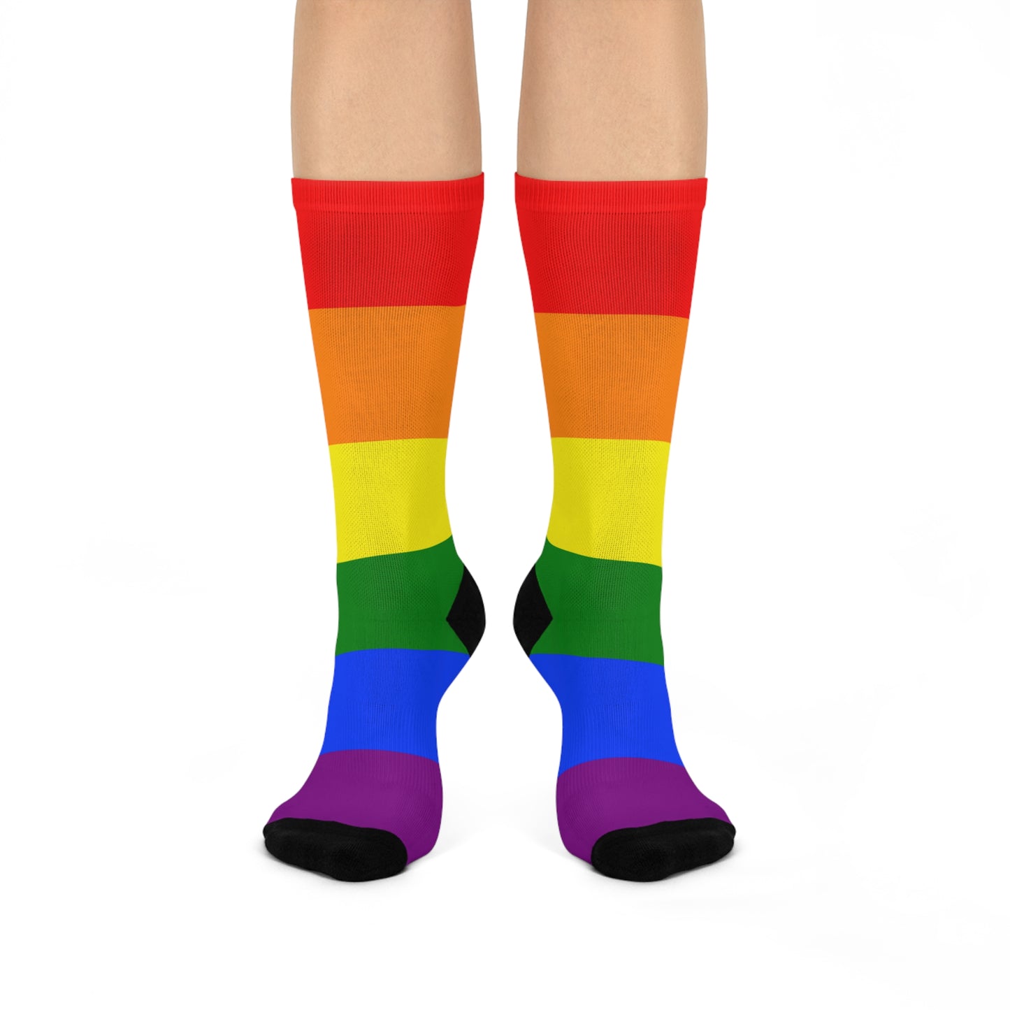 LGBT Pride Rainbow Cushioned Crew Socks