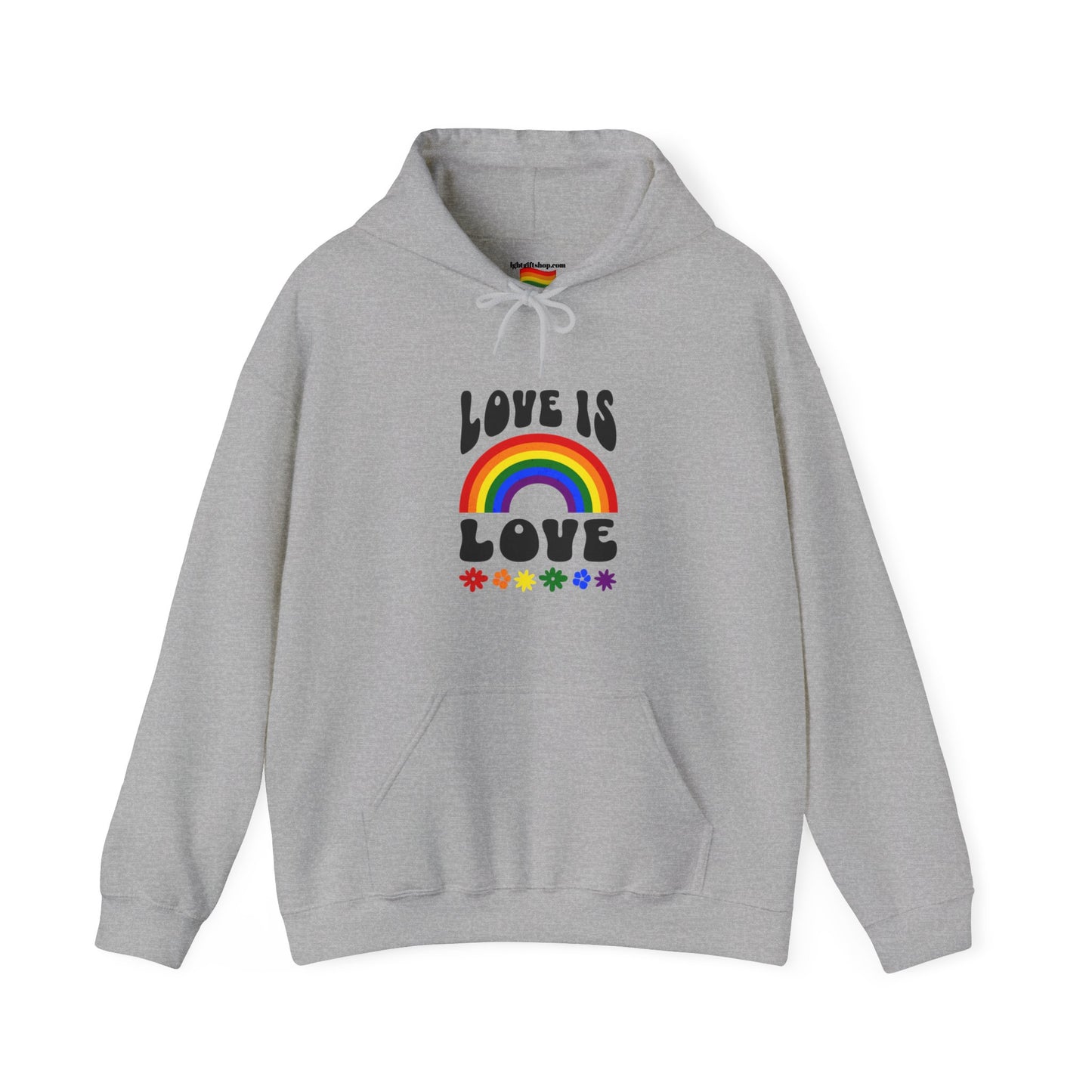 LGBT Pride Love is Love Hooded Sweatshirt LGBTQ PRIDE