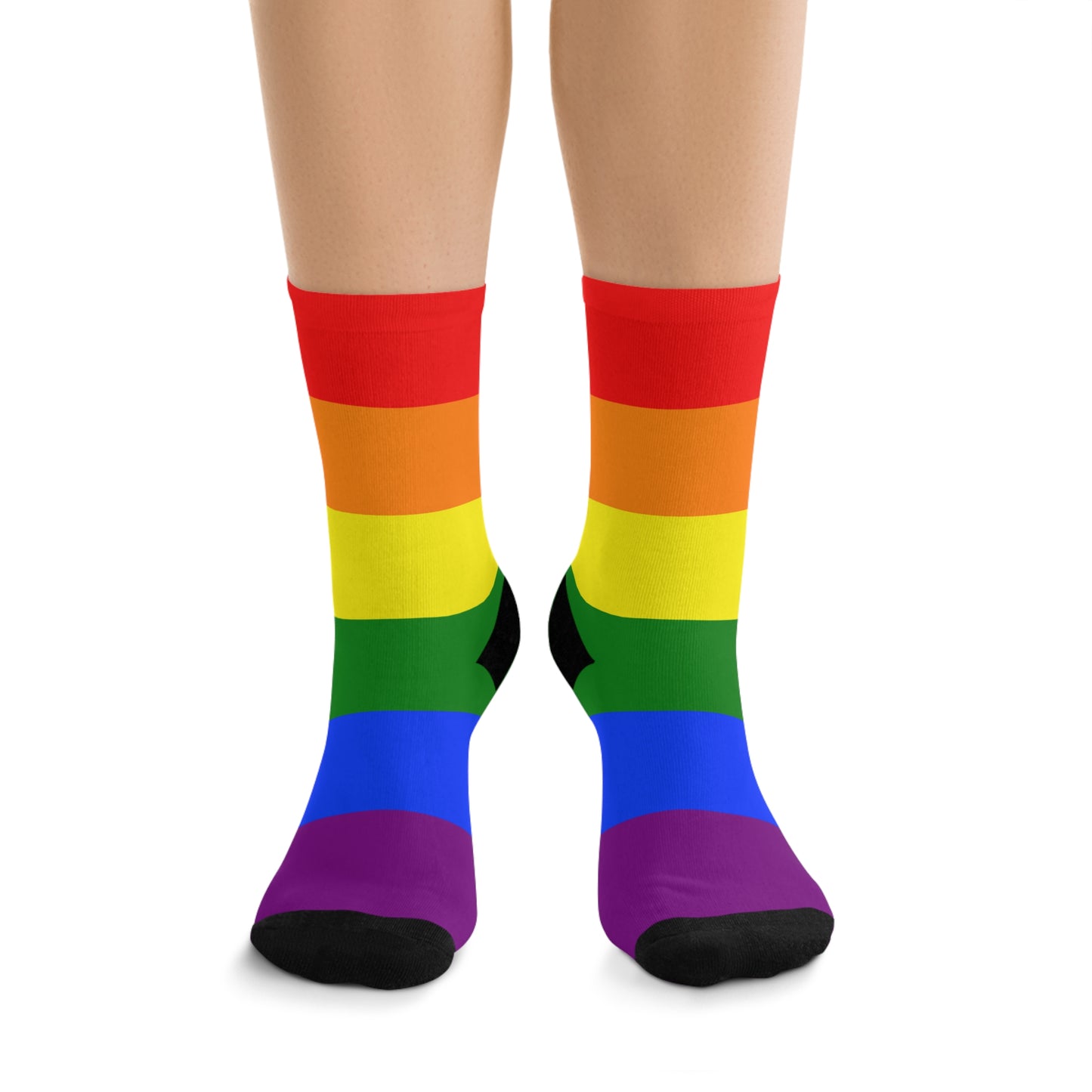 LGBTQ Rainbow Pride Recycled Poly Socks