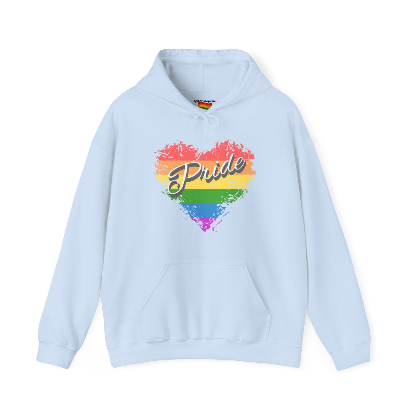 Rainbow Heart LGBT Pride Heavy Blend™ Hooded Sweatshirt LGBTQ PRIDE