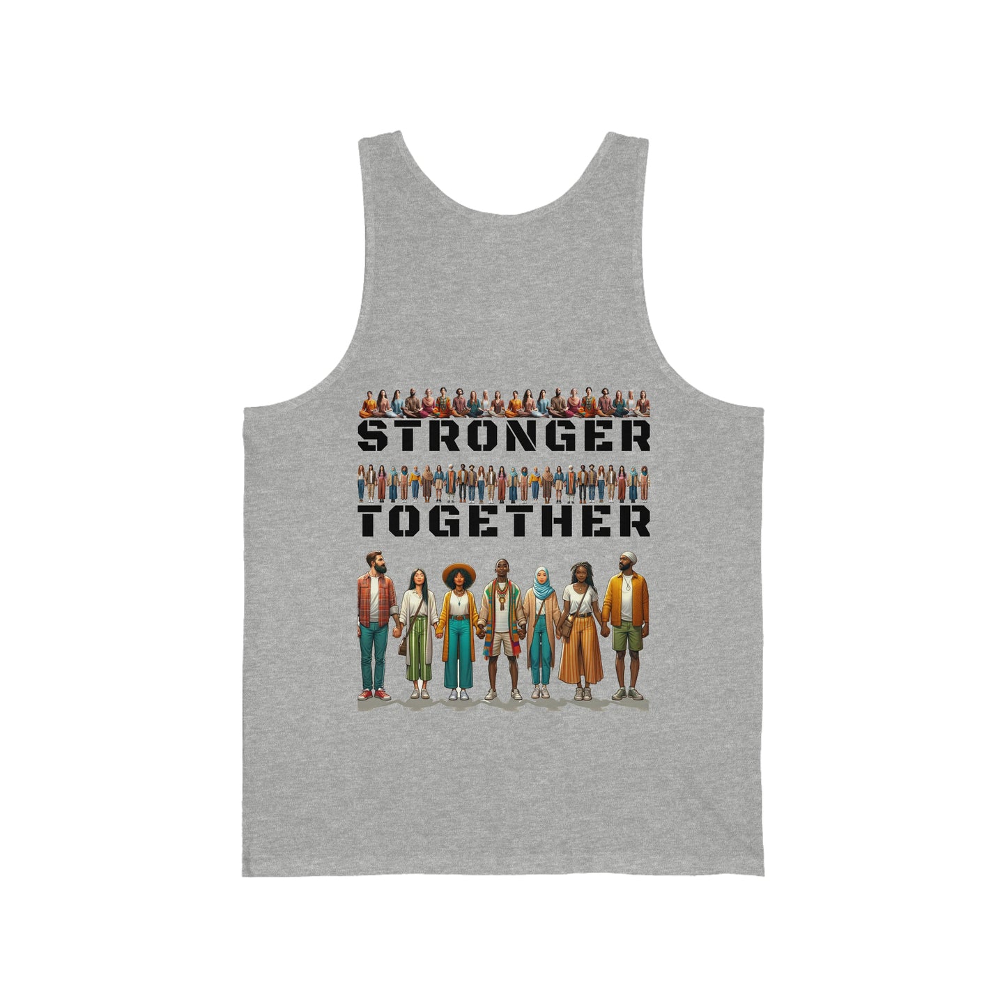 Stronger Together LGBT Pride Rainbow Equality LGBTQ Pride Unisex Jersey Tank