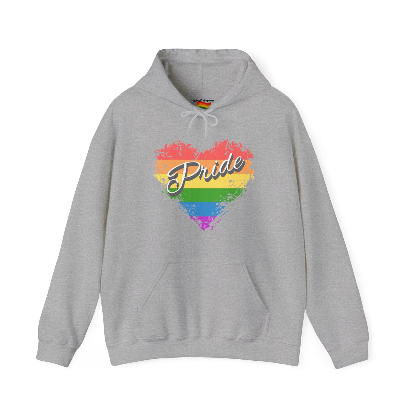 Rainbow Heart LGBT Pride Heavy Blend™ Hooded Sweatshirt LGBTQ PRIDE