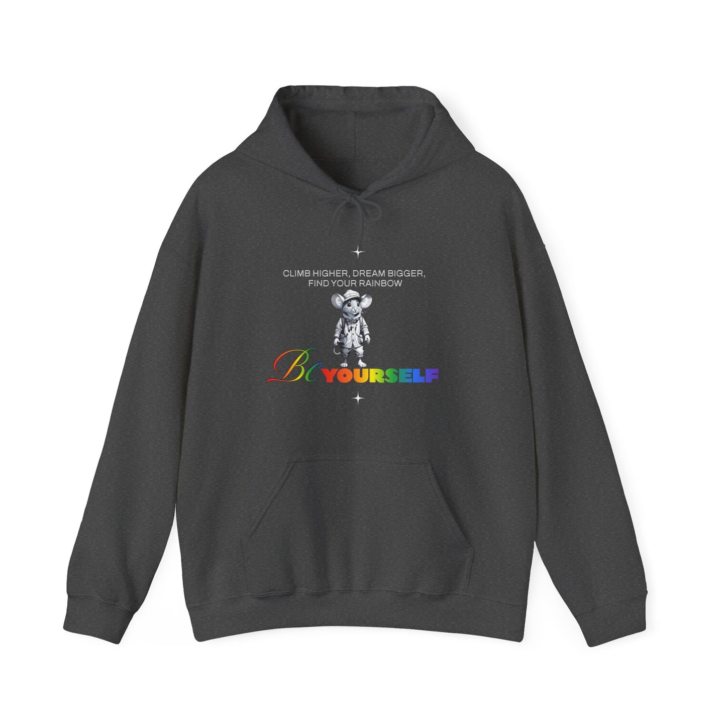 Be Yourself Find Your Rainbow Unisex Heavy Blend™ Hooded Sweatshirt