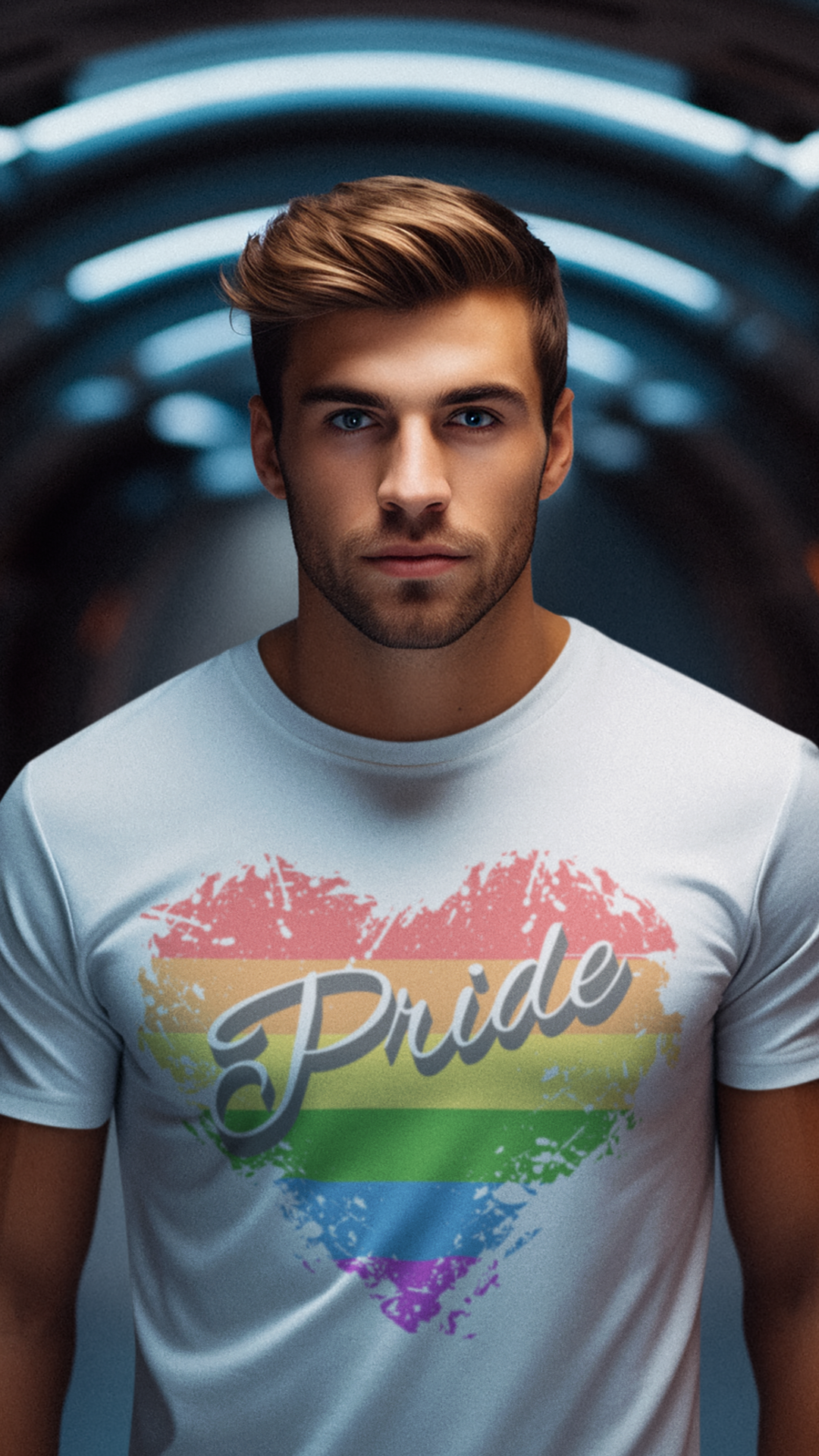 Pride Rainbow Heart LGBTQ PRIDE Unisex Jersey Short Sleeve Tee