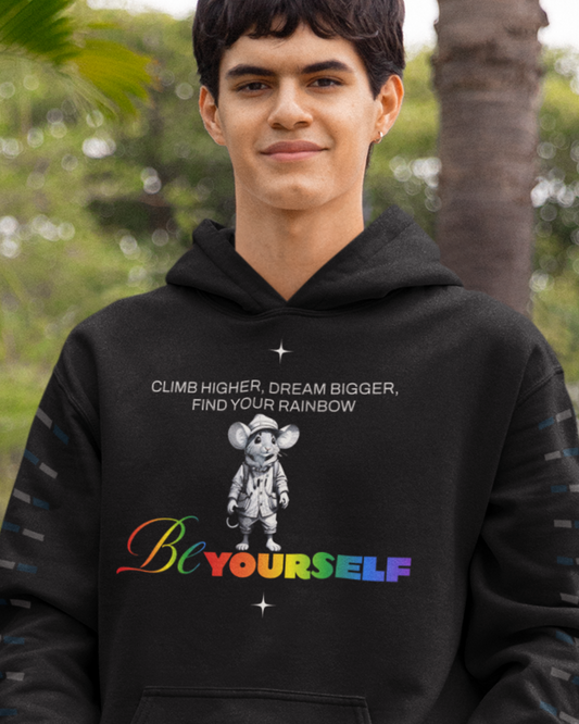 Be Yourself Find Your Rainbow Unisex Heavy Blend™ Hooded Sweatshirt