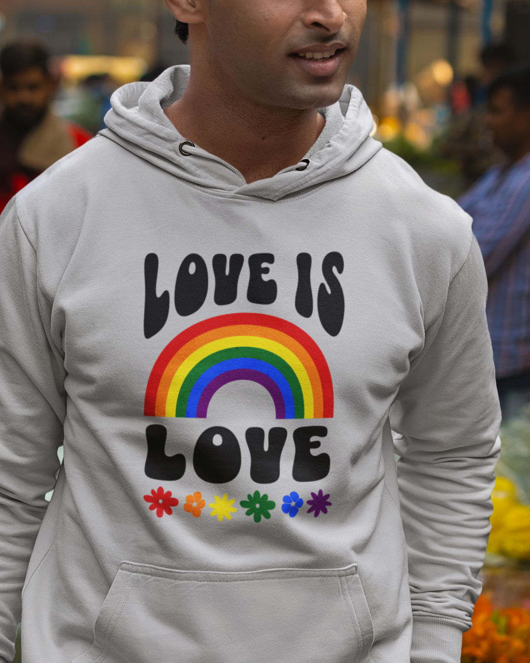 LGBT Pride Love is Love Hooded Sweatshirt LGBTQ PRIDE