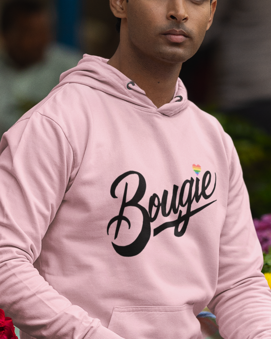 Bougie LGBT Rainbow Pride Hooded Sweatshirt LGBTQ PRIDE