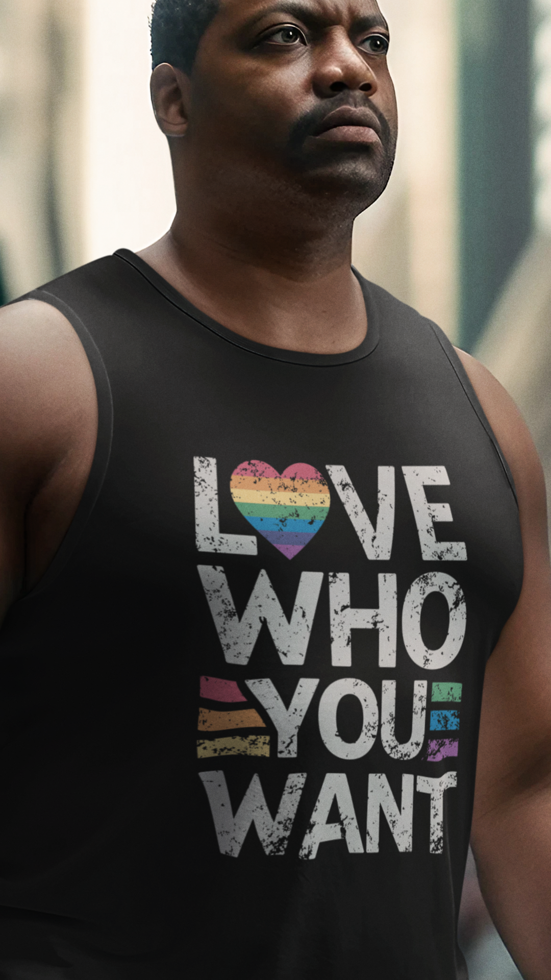 Love Who You Want LGBT Pride Rainbow LGBTQ Pride Unisex Jersey Tank