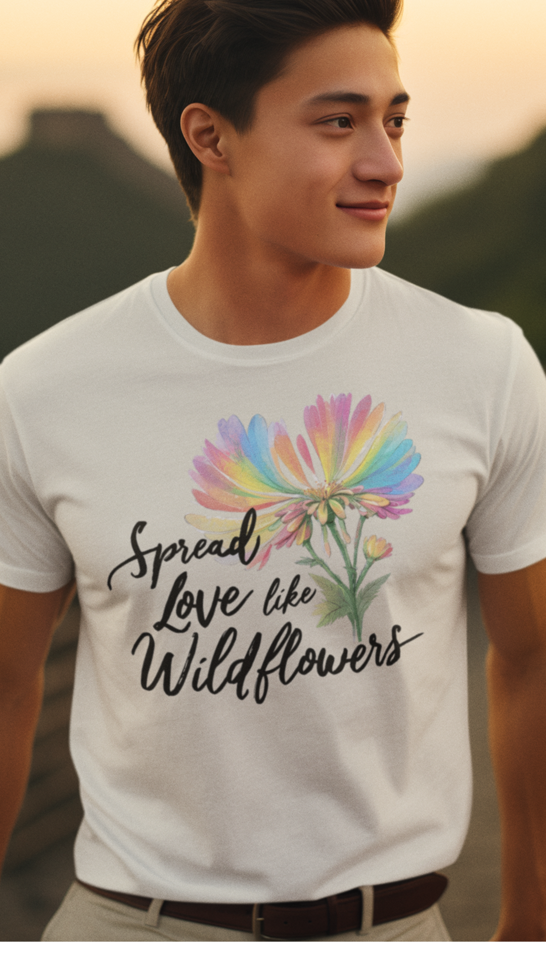 Spread Love Like Wildflowers LGBT PRIDE Unisex Jersey Short Sleeve Tee LGBTQ Rainbow Pride