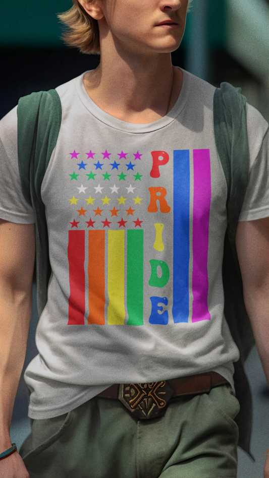 Pride Flag LGBT PRIDE Unisex Jersey Short Sleeve Tee LGBTQ Rainbow Pride